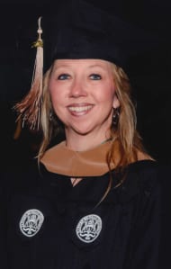 Claudia Hambleton, GMTA administrative manager and corporate treasurer, at her MBA graduation ceremony at Eastern Michigan University in Ypsilanti