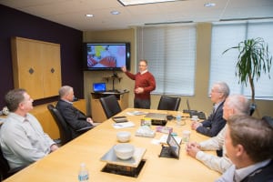 GMTA Vice President Scott Knoy addresses the annual sales meeting of Star SU on April 8, 2016. 