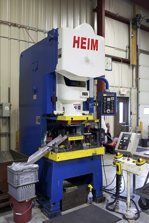 Heim 80-ton stamping press at Ultratech 
