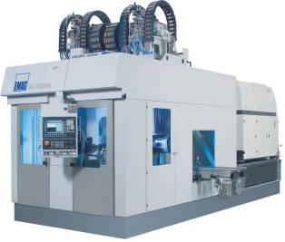 The ELC 250 DUO – a compact laser welding cell for the machining of differential housings. The DUO variant features two spindles. The twin-station operation allows for cycle time-concurrent loading and unloading of the work spindles.