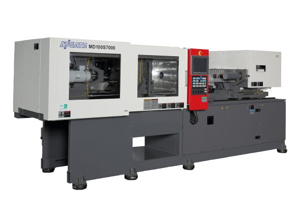 Niigata MD110S7000 horizontal all-electric injection press, NPE Booth W-1363