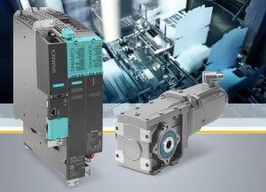 Siemens has expanded its extensive drive portfolio for servo applications to include the Simotics S-1FG1 servo geared motor that is optimally harmonized with the Sinamics S120 converter system. The complete integration of this drive system into Totally Integrated Automation (TIA) makes configuration and commissioning easy.
