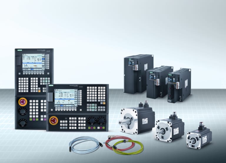 Siemens Industry, Inc. presents its new Sinumerik 808D Advanced CNC with compatible motors, drives and cabling, in vertical or horizontal variants for basic  milling and turning machines
