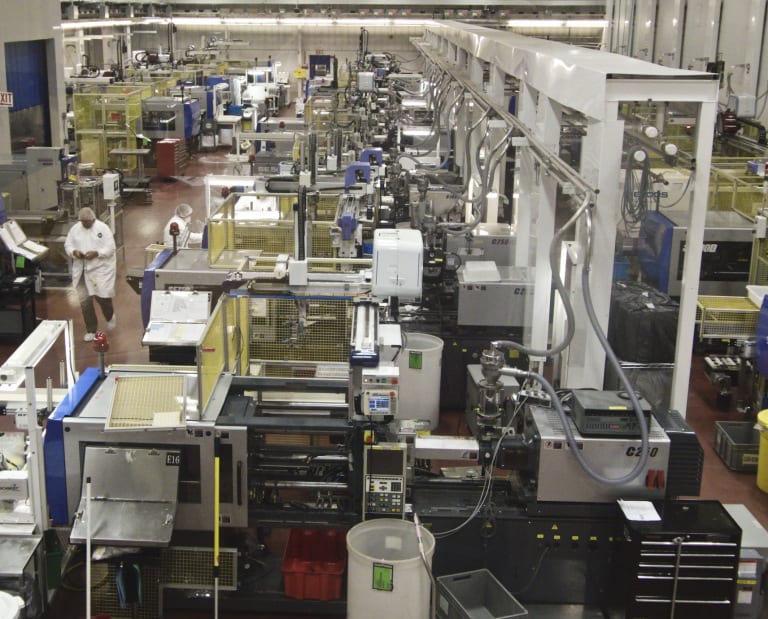 One of the cleanrooms at Tessy Plastics in Elbridge, NY.