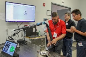 Demonstration of scanning at Exact Metrology office