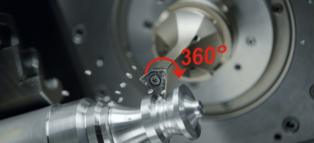 All contours can be machined in one setup