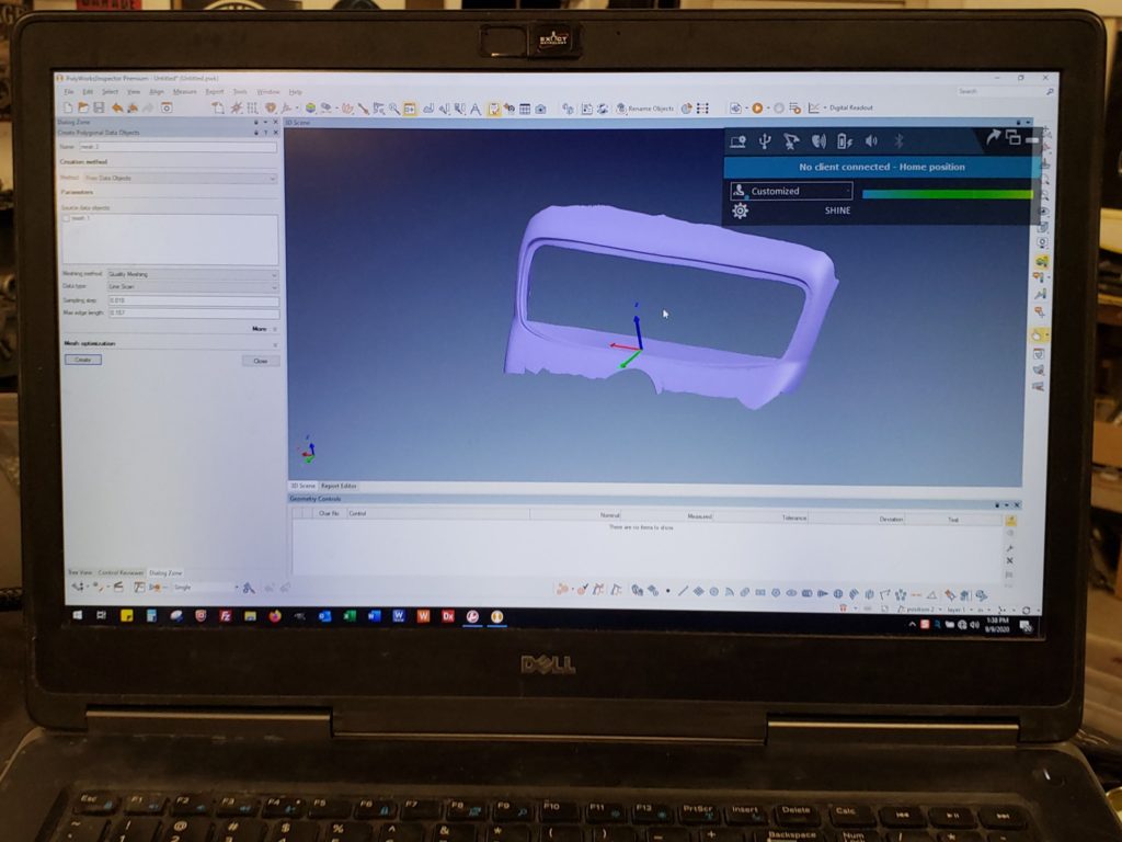Exact Metrology scan data 