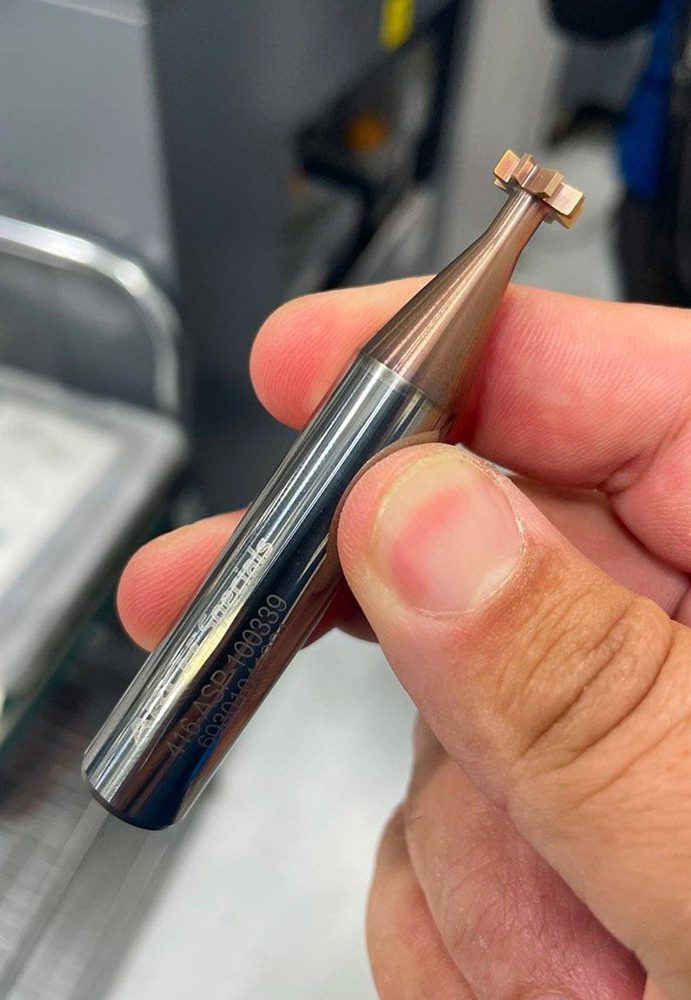 ARCH Cutting Tools delivered this custom engineered, solid carbide keyseat cutter, with coating, in under 48 hours