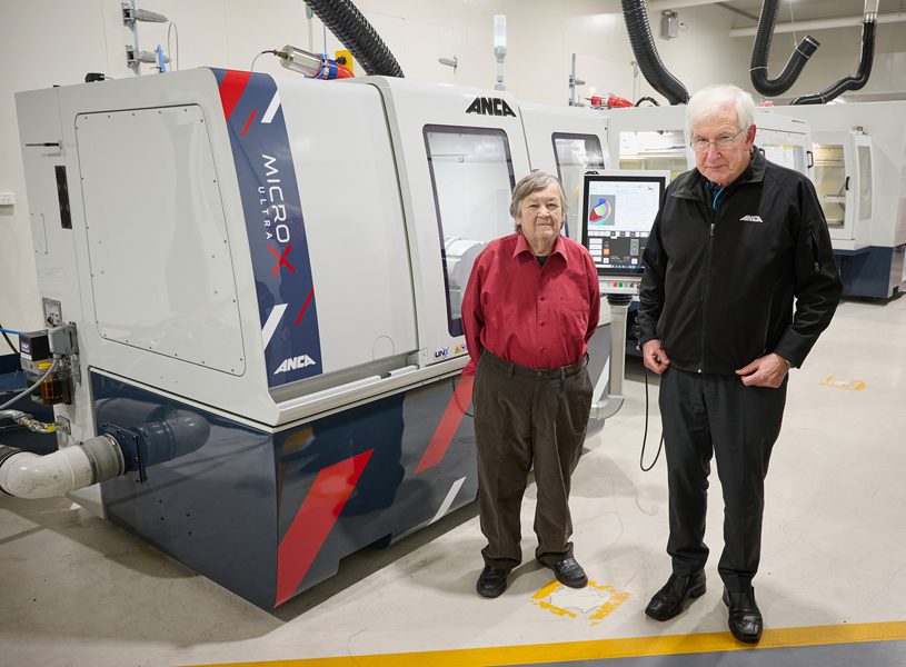 Pat McCluskey (left) and Pat Boland (right) with MicroX Ultra