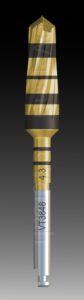 Versah’s patented dental burr enables the surgeon to immediately place the permanent implant, versus waiting 6 to 12 months for the bone to heal, as is required when using a traditional burr